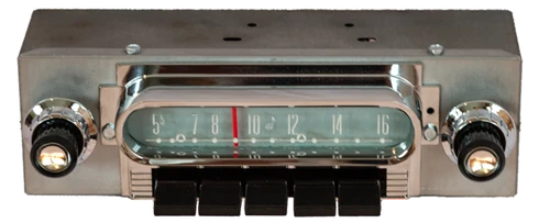 Repro 1960-61 Ford Galaxie, Fairlane & Custom AM FM Stereo with bluetooth - Antique Automobile Radio