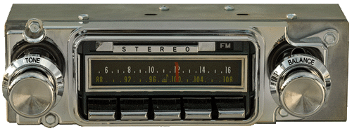 1967 Pontiac LeMans AM/FM Stereo Radio with bluetooth - Antique Automobile Radio