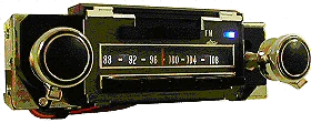 Repro 1969-70 Chevrolet AM/FM/Stereo Radio with bluetooth - Antique Automobile Radio