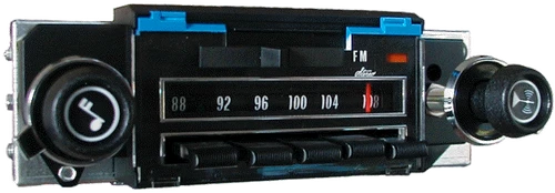 Repro 1971-76 Nova AM/FM/Stereo Radio with bluetooth - Antique Automobile Radio