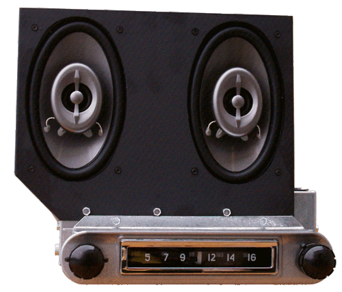 Repro 1954 & 1st series 1955 Chevy Trk AM/FM/St Radio w/Spkrs with bluetooth