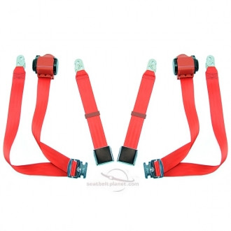mimi Seatbelt Planet Porsche 356 1962-65 Dvr/Pass 3pt Retr Belt.