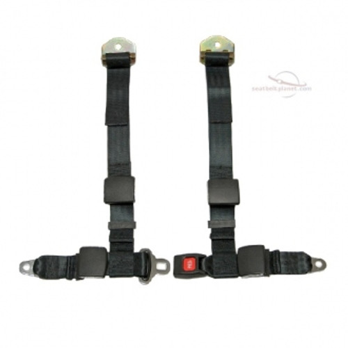 Seatbelt Planet 4pt Harness Push Button Style