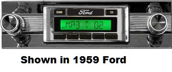 Custom AutoSound 1959 Ford USA-630 In Dash AM/FM - Custom AutoSound