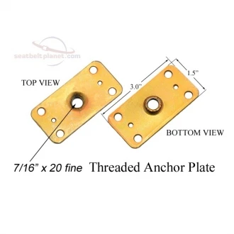 Seatbelt Planet Seat Belt Mounting Bracket (Set of 2) - Seatbelt Planet