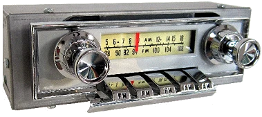 1964 Ford Galaxie AM/FM/Stereo Radio with bluetooth - Antique Automobile Radio