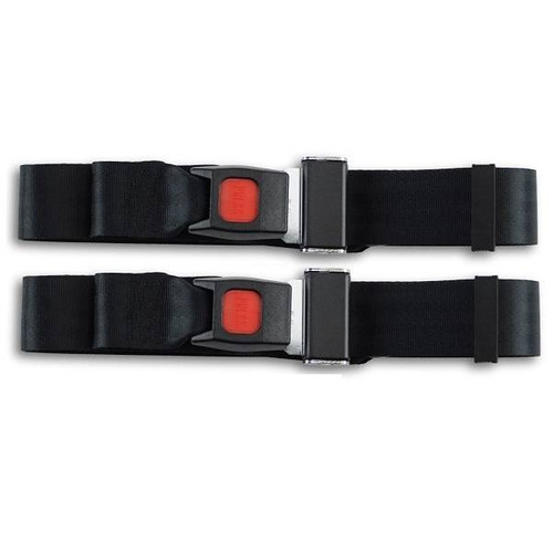 1958-1971 Austin Healey Sprite, Driver & Passenger Seat Belt Kit - point lap belt