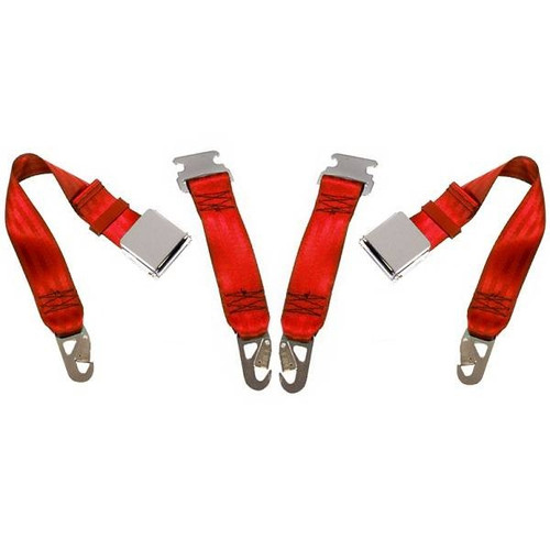 1958-1971 Austin Healey Sprite, Driver & Passenger Seat Belt Kit Lap & Shoulder Seat Belt Kit with Lift Latch Buckle - Seatbelt Planet
