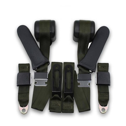 1968-1970 Plymouth GTX Driver & Passenger Seat Belt Conversion Kit - Seatbelt Planet