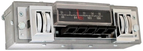 Repro 1968-69 Roadrunner "B" Body Stereo Radio with bluetooth - Antique Automobile Radio