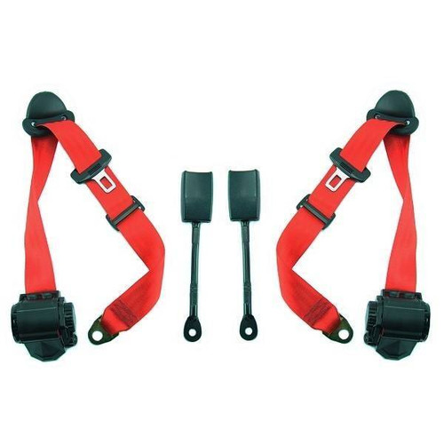 1974-1975 Alfa Romeo GTV, Driver & Passenger Seat Belt Kit - Seatbelt Planet