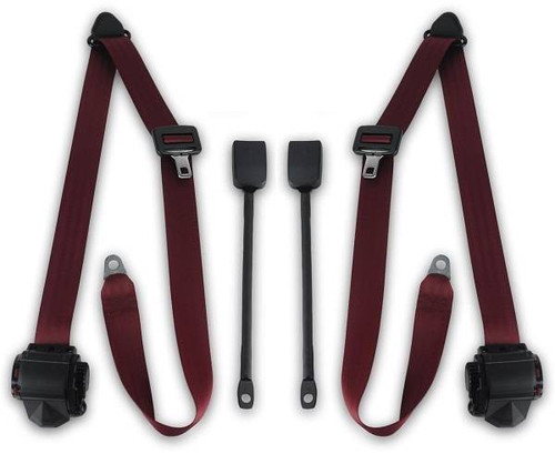 1950-1977 Volkswagen Beetle, Driver & Passenger Seat Belt Kit