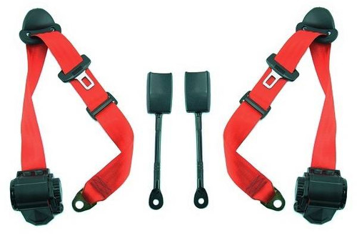 1980-1991 Volkswagen Bus, Driver & Passenger, Seat Belt Kit - Seatbelt Planet