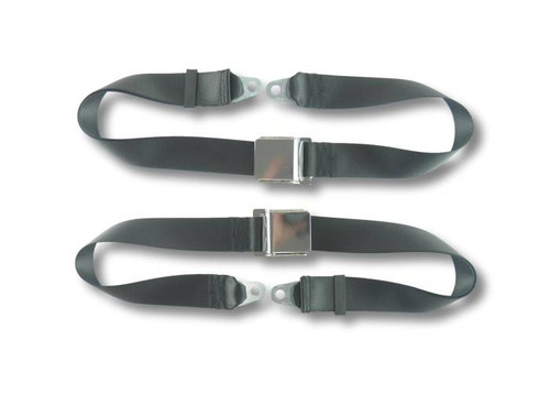 1953-1967 Triumph TR2, Driver & Passenger Seat Belt Kit with Bolt Down Anchors