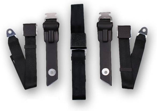 1968-1970 Chrysler Valiant Driver, Passenger & Center Seat Belt Kit - Seatbelt Planet