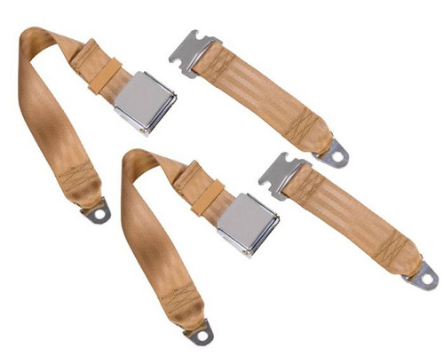 1968-1973 Datsun 510, Rear Driver & Passenger Seat Belt Kit - Seatbelt Planet