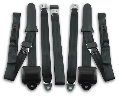 1971-1974 Dodge Challenger Driver, Passenger & Center Seat Belt Conversion Kit - Seatbelt Planet
