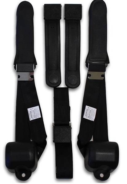 1968-1970 Dodge Coronado Driver, Passenger & Center Seat Belt Conversion Kit - Seatbelt Planet