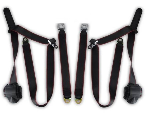 1974-1979 Mercury Cougar XR-7, Driver & Passenger Seat Belt Kit - Seatbelt Planet