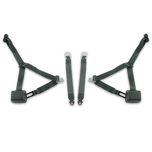 1970-1973 Chevrolet Monte Carlo, Driver & Passenger, Bucket Seat Belt Kit - Seatbelt Planet