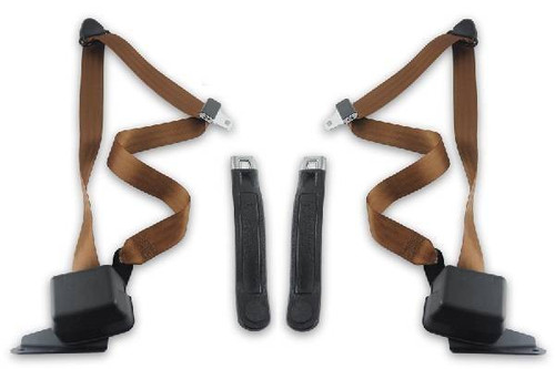 1968-1972 GMC Pickup, Standard Cab, Driver & Passenger, Bucket Seat Belt Kit - with Gas Tank - Seatbelt Planet