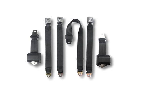 1973-1988 GMC Pickup, Crew Cab, Rear Driver, Passenger and Center Seat Belt Kit - Seatbelt Planet