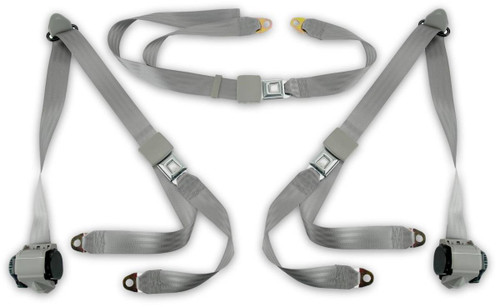 1973-1987 GMC Truck, Standard, Cab Bench Seat Belt Kit - Seatbelt Planet