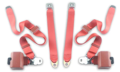 1967-1973 Oldsmobile Cutlass, Coupe, Driver & Passenger, Bucket Seat Belt Kit - Seatbelt Planet