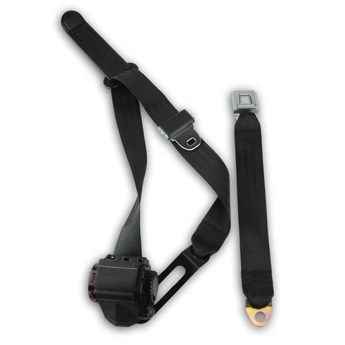 1971-1976 Ford Gran Torino, Driver or Passenger, Retractable Lap & Shoulder Conversion Seat Belt Kit - Seatbelt Planet