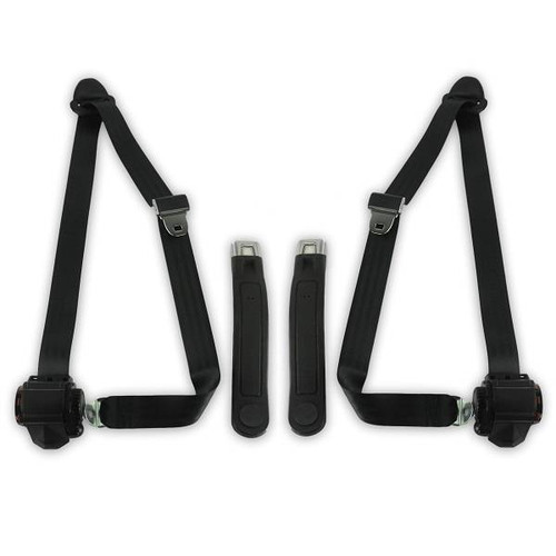 1987-1991 Ford F-Series, Standard Cab, Driver & Passenger, Bucket Seat Belt Kit - Seatbelt Planet