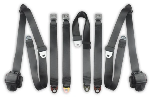 1987-1991 Ford F-Series, Standard Cab, Driver, Passenger & Center, Bench Seat Belt Kit - Seatbelt Planet