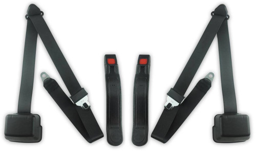 1976-1985 Dodge Ram 150, Crew Cab (4-Door), Driver & Passenger, Bucket Seat Belt Kit - Seatbelt Planet