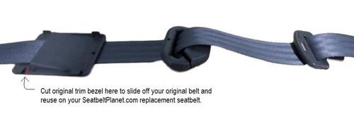 1988-1994 Toyota Pickup, Extended Cab, Driver or Passenger, Bucket Seat Belt - Seatbelt Planet view 2