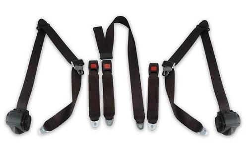 1981-Early 1984 Toyota Land Cruiser FJ60 Rear Driver, Passenger & Center Seat Belt Kit - Seatbelt Planet
