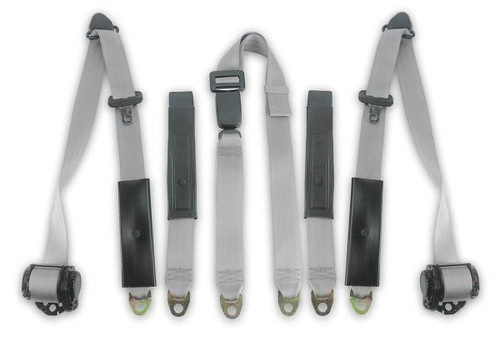 1994-2001 Dodge Pickup, Standard or Crew Cab, Driver, Passenger & Center, Seat Belt Kit - Seatbelt Planet