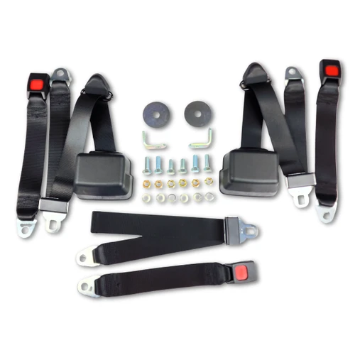 Seatbelt Planet 1993-1995 Toyota T100 Pickup, Standard Cab, Driver, Passenger & Center, Bench Seat Belt Kit