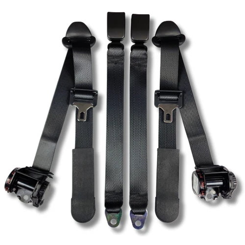 Seatbelt Planet 1998-2001 Mazda B Series Pickup, Extended Cab, Bench Seat Driver, Passenger and Center Seat Belt Kit