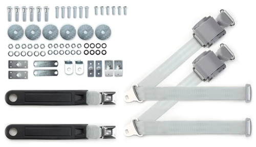 RetroBelt 1965-1973 Ford Mustang Shoulder Belt System with Push Button Buckles – For Bucket Seats - RetroBelt view 2