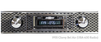 Custom AutoSound 1940-48 Chevy USA-630 In Dash AM/FM