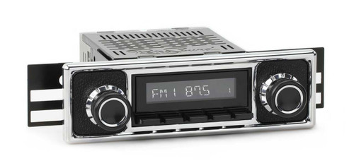 RetroSound 1955-1966 Mercedes-Benz 220 RetroRadio with Black Pebbled/Chrome Faceplate