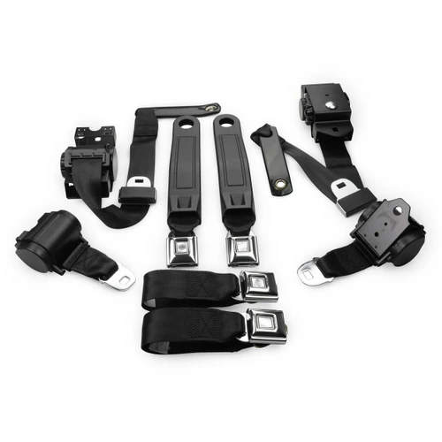 RetroBelt 1974-81 Chevrolet Camaro Kit with Push Button Buckles – Front & Rear Seats - view 2