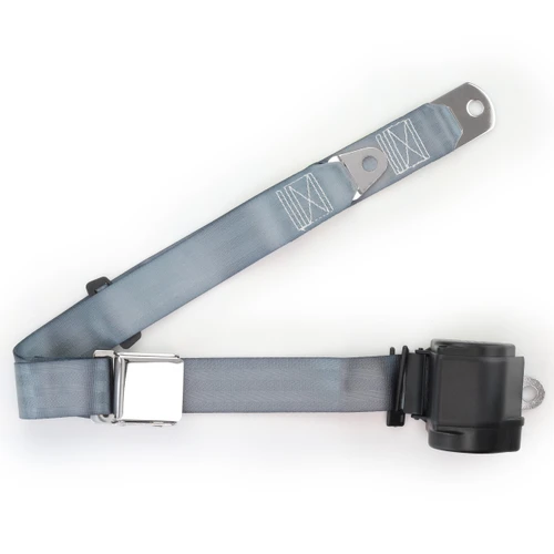 RetroBelt 3-Point Retractable Shoulder Rear Seat Belt – Lift Latch (Aviation Style) – Universal Fit