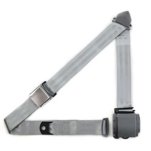 RetroBelt 3-Point Retractable Shoulder Seat Belt – Lift Latch (Aviation Style) – Universal Fit