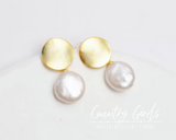 'Fantasy' Fresh Water Pearl and Gold Plated Drop Earring