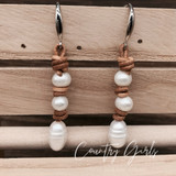 'Gemma' Pearl Rope Drop Earrings