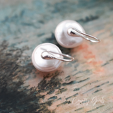 'Taylah' Sterling Silver Genuine Baroque Pearl Hanging Earring