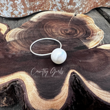 'Casey' Round Baroque Pearl Ring