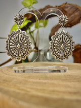 'Connie' Silver 'Shield' Earring