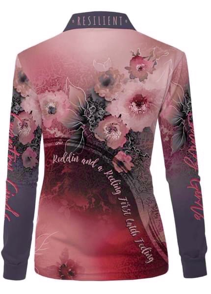 Buy Our Pink and gold wildflowers fishing shirt – Tusik Flat