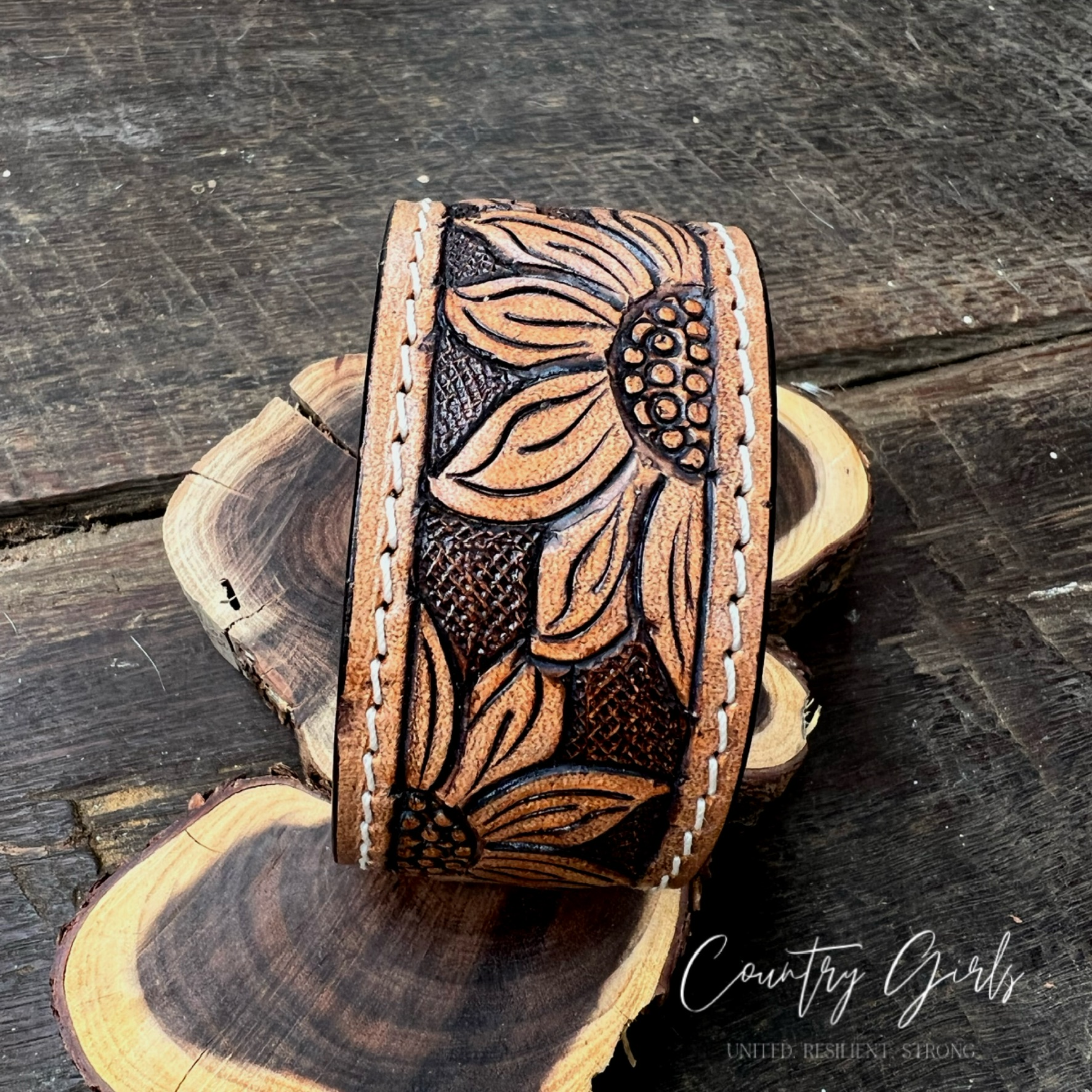 Leather on sale cuff bracelet